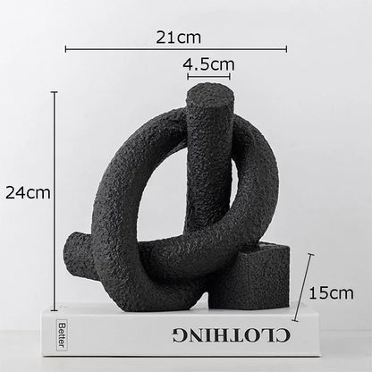 DecorBites™ Abstract Twisted Knot Sculpture for Room Aesthetics Decor
