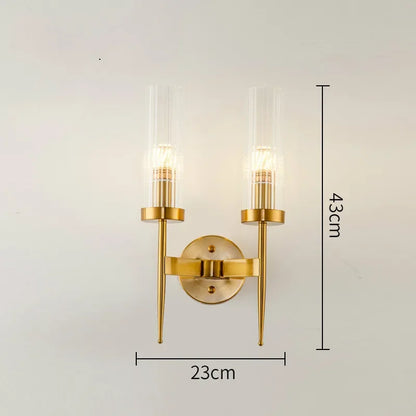 DecorBites™ Gold Metal Glass LED Pendant Lights Chain Hanging Lamp