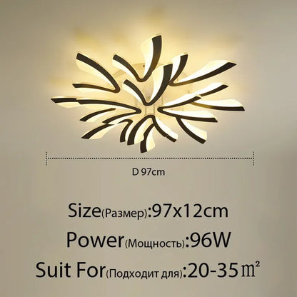 DecorBites™ LED Ceiling Chandelier with Remote Control for Home Décor