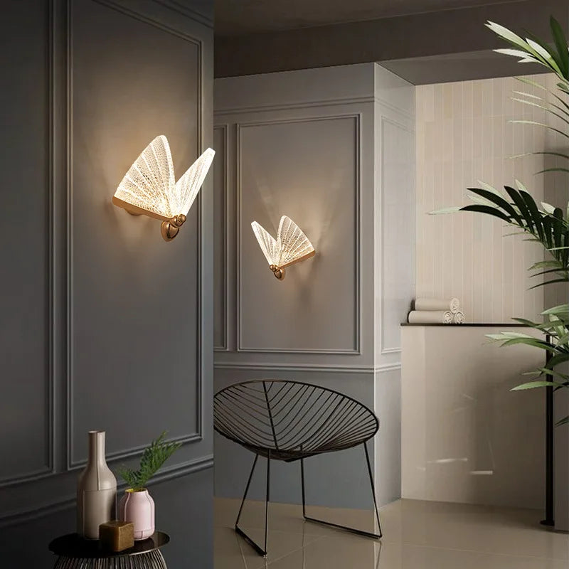 Modern Butterfly Wall Sconce