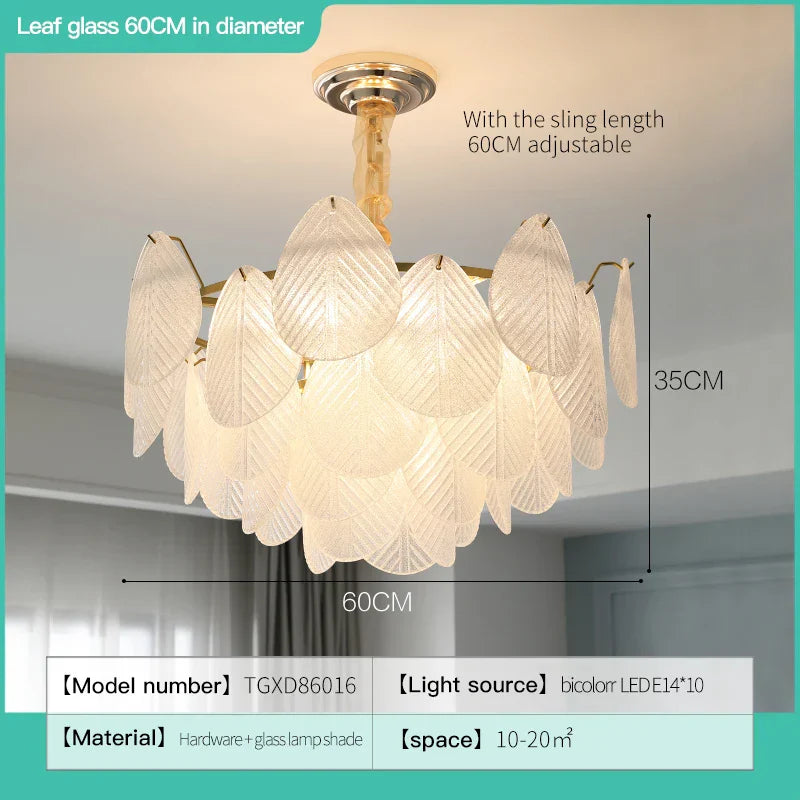 DecorBites™ French Luxury Cream Crystal Living Room Light Modern Simple Net Red