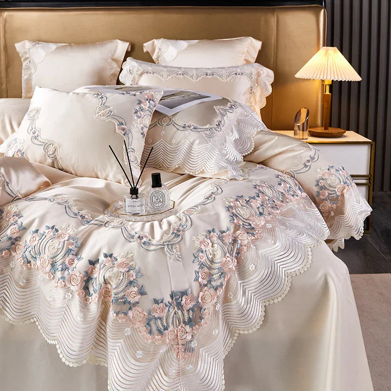 Silk Cotton French Bedding Set