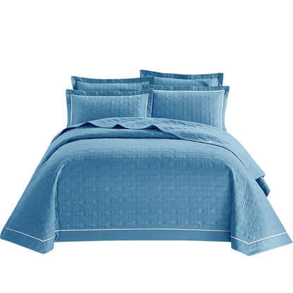 DecorBites™ Cotton Coverlet Bedspread Set with Thick Quilting for Luxurious Bedding