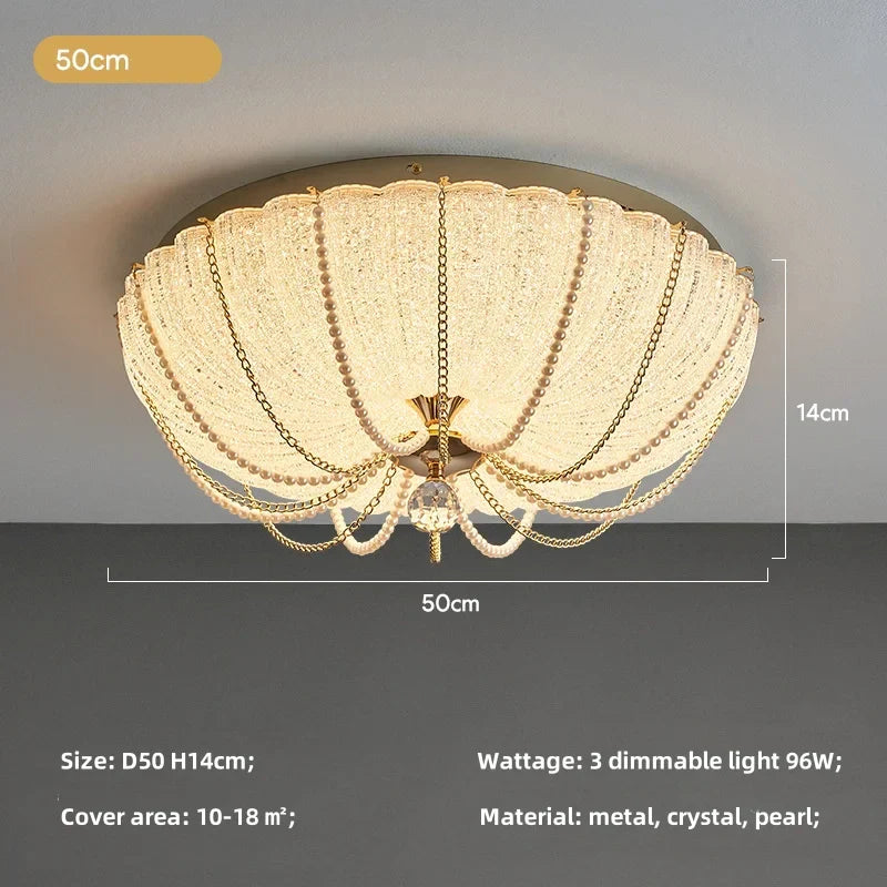 DecorBites™ Crystal Dimmable LED Ceiling Light for Modern Bedroom Decor