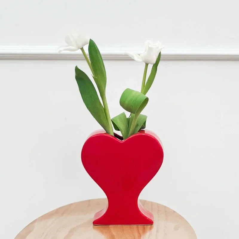 Porcelain Heart Vase
