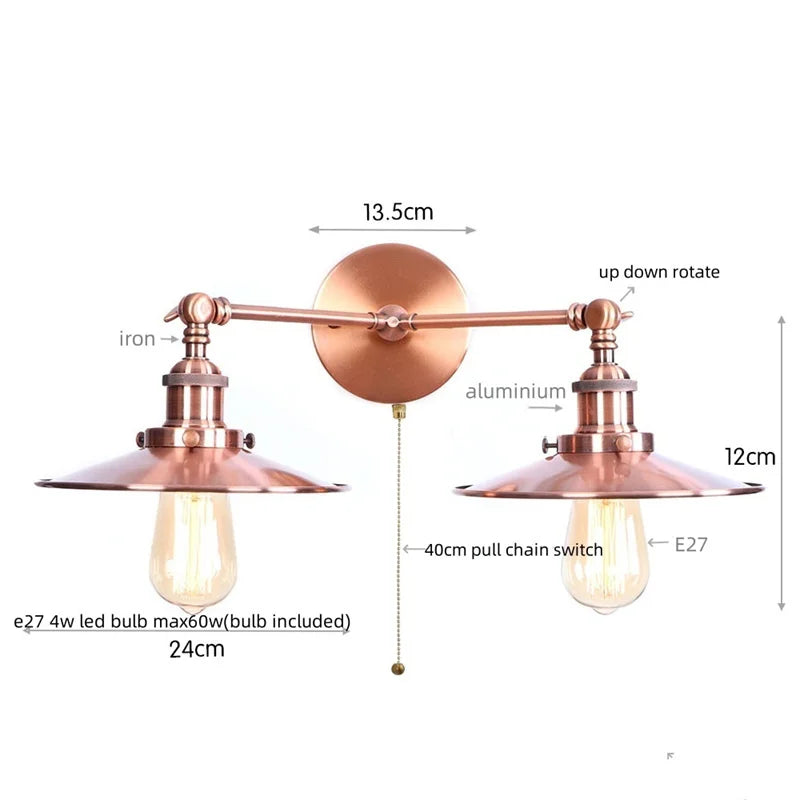 Dual Head LED Wall Lamp