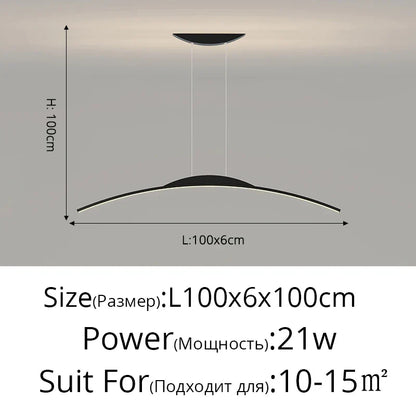 DecorBites™ LED Pendant Lamp - Minimalist Hanging Light for Dining Room & Home Decor