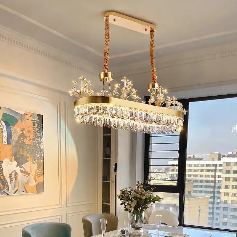 Crystal Ceiling Chandelier D100cm Master Suite
