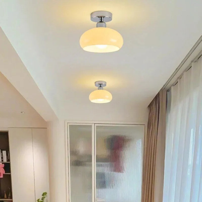 Gold LED Tricolor Ceiling Fixture For Hotels