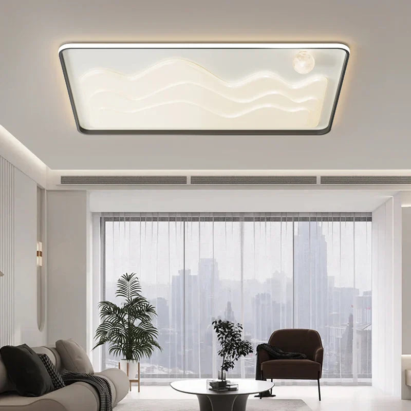 White Modern LED Chandelier