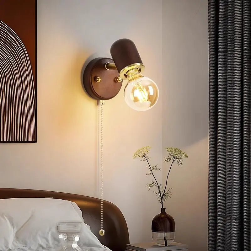 Walnut Wall Lamp