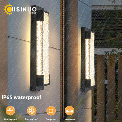 DecorBites™ Dimmable LED Stainless Steel Outdoor Wall Sconce for Villa Garage Garden Courtyard