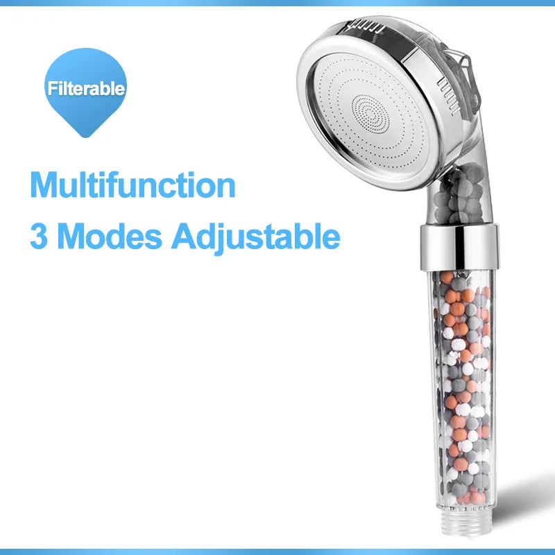 Chrome Spa Anion Shower Head
