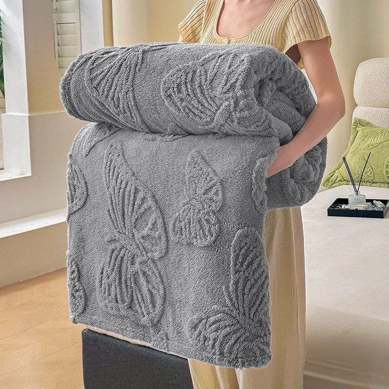 Chiffon Butterfly Jacquard Throw