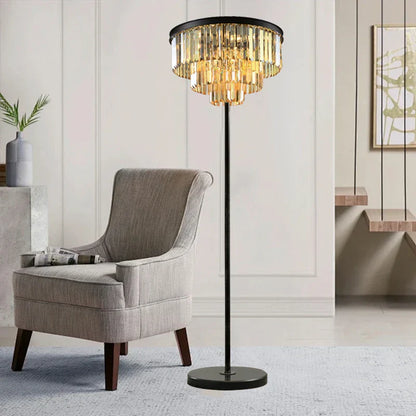DecorBites™ Crystal Floor Lamp: Modern Nordic Design for Luxury Living Room Decor