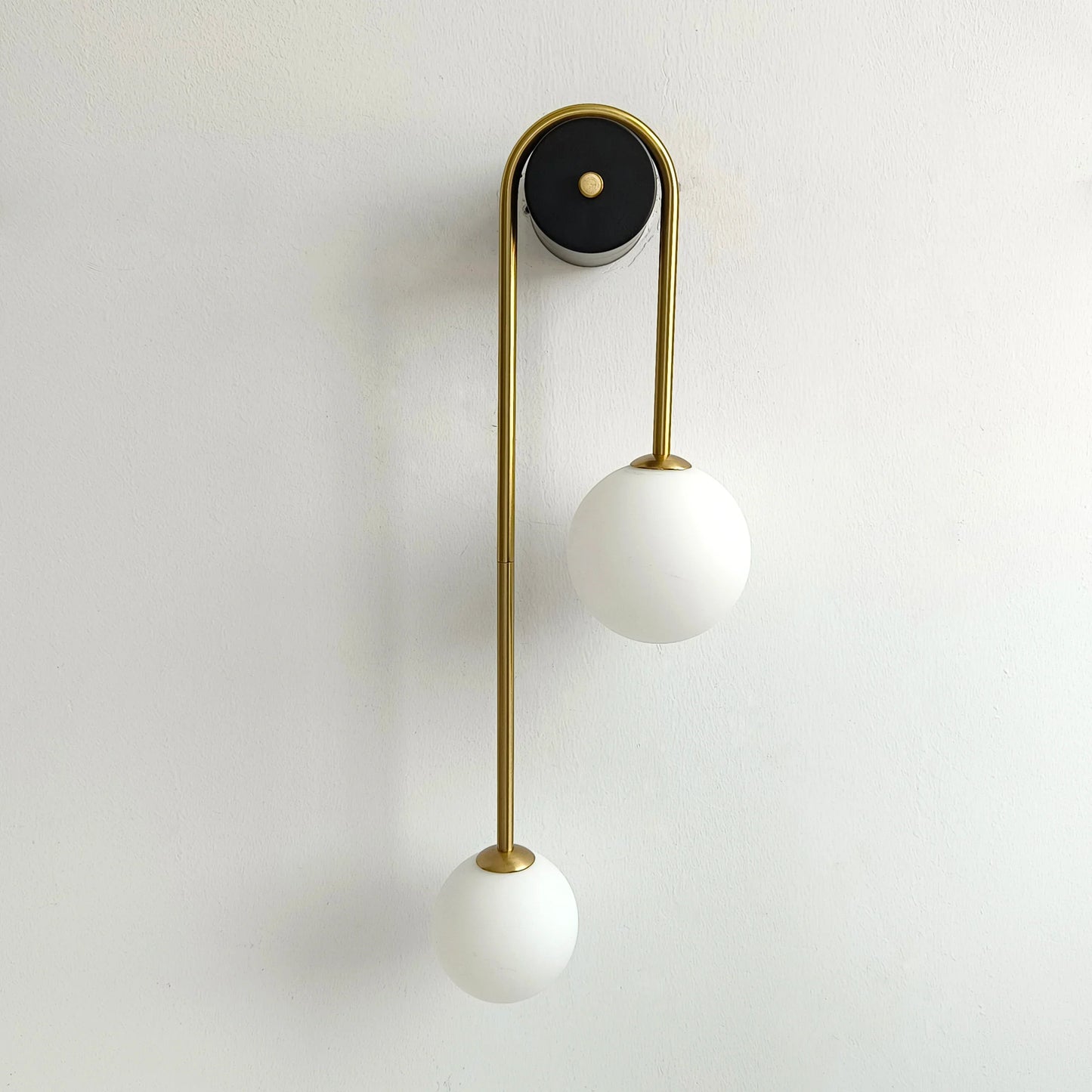DecorBites™ Glass Ball Gold LED Wall Lamp for Modern Home Decor & Lighting