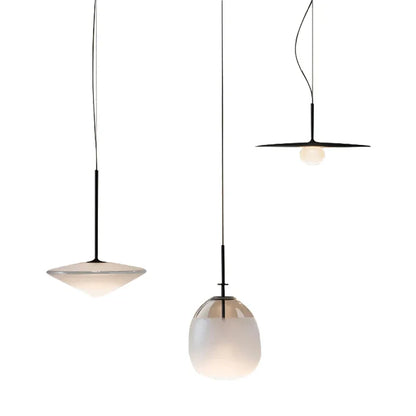 DecorBites™ Glass Saucer LED Chandelier for Living Room & Bedroom Lighting