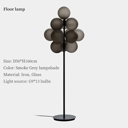 DecorBites™ Grape Chandelier: Modern Glass Ball Pendant Lamp for Living Room and Bedroom