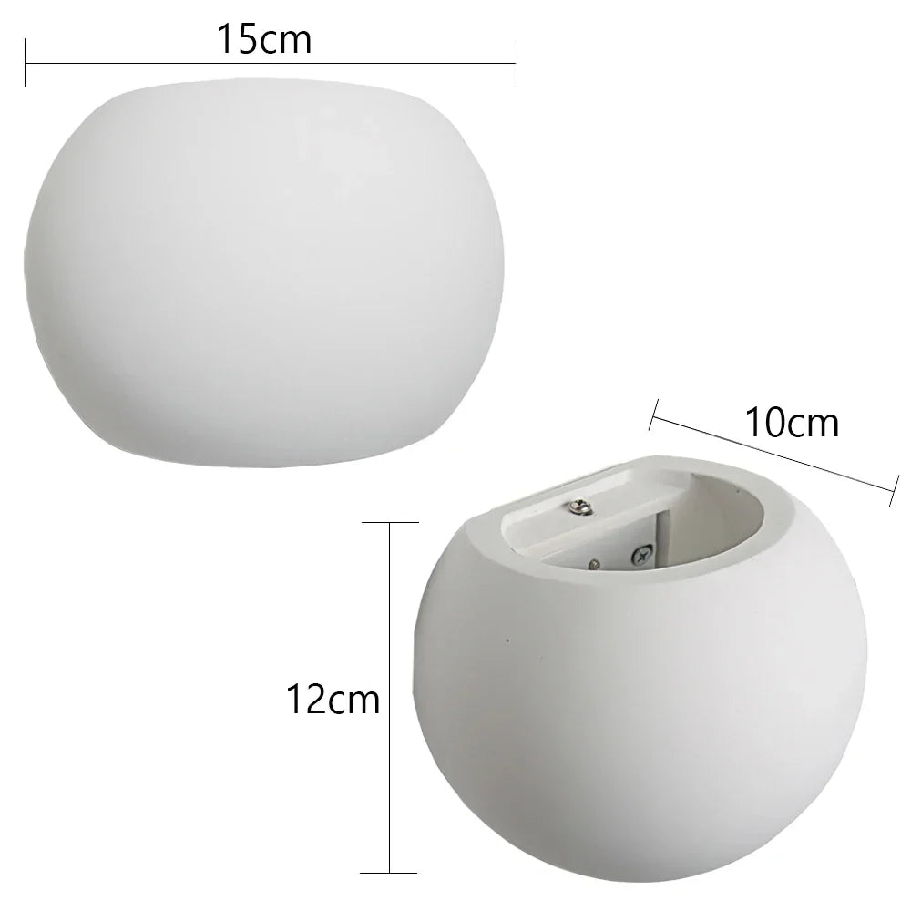 DecorBites™ Gypsum LED Wall Lamp 5W Sconces Modern Indoor Lighting Bedroom Living Room