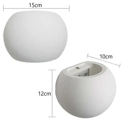 DecorBites™ Gypsum LED Wall Lamp 5W Sconces Modern Indoor Lighting Bedroom Living Room