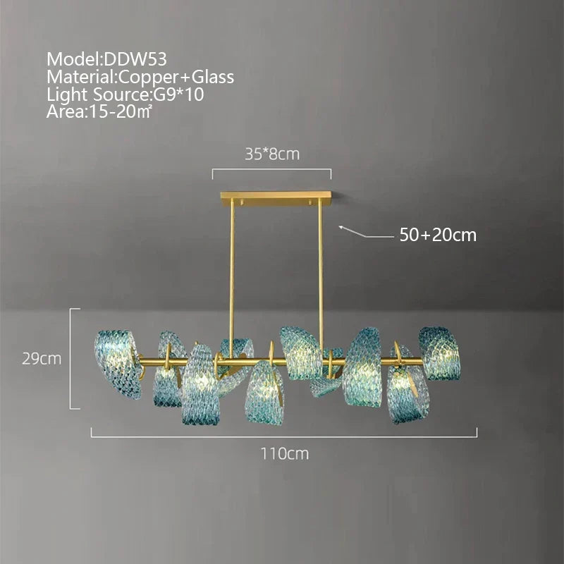 Copper Peacock Ceiling Chandelier