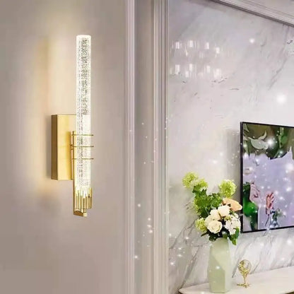 DecorBites™ Crystal Wall Light: Modern LED Long Lamp for Bedrooms, Living Rooms, and Stairs