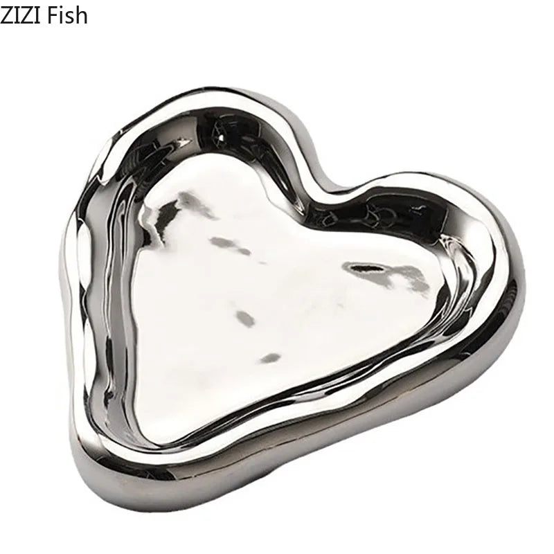 Ceramic Heart Jewelry Tray