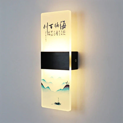 DecorBites™ Acrylic Shade LED Square Wall Lamp for Home Decor