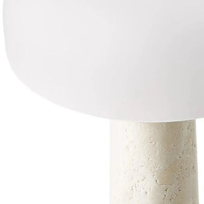 DecorBites™ Cream Marble Table Lamp: Modern LED Bedroom Lighting Fixture
