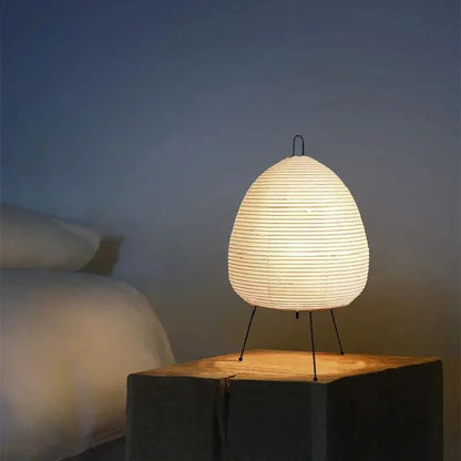 DecorBites™ Japanese Style Rice Paper Table Lamp for Living Room Bedroom, Study, Hotel