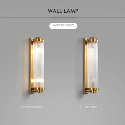 DecorBites™ Crystal Wall Lights: Modern Minimalist LED Wall Sconce for Home, Living Room, Bedroom