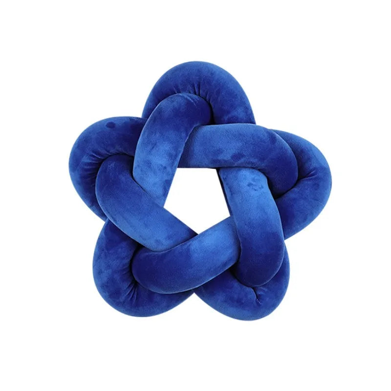 Blue Knot Ball Pillows