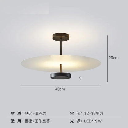 DecorBites™ Black Acrylic Round Chandelier for Home Decor and Indoor Lighting