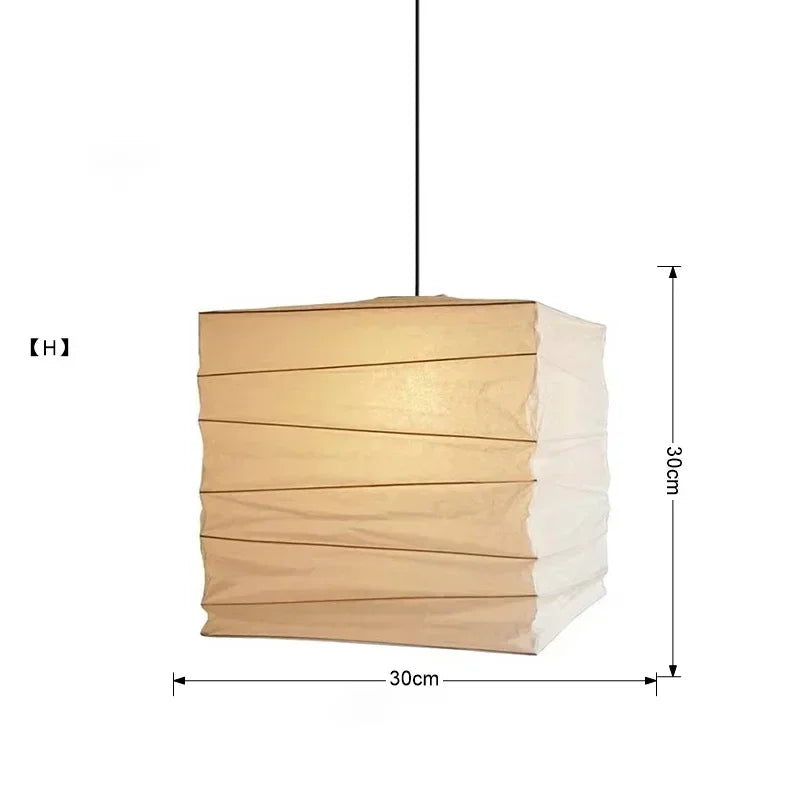 Rice Paper Pendant Light Japanese Minimalism White
