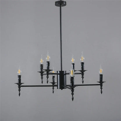 DecorBites™ Iron Art LED Pendant Chandelier Modern Living Room Kitchen Hanging Light