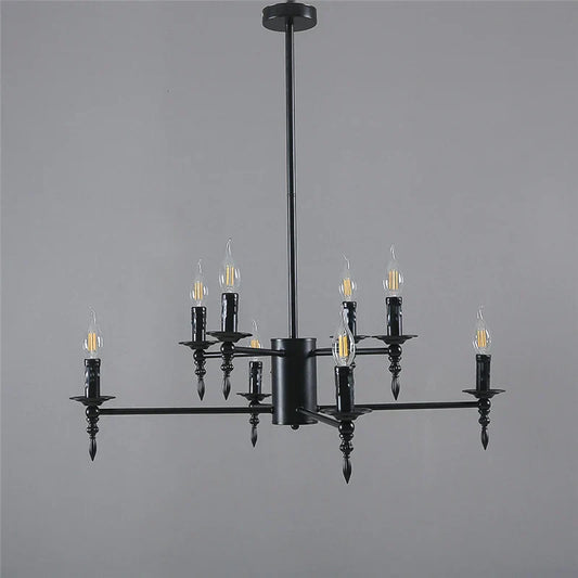 DecorBites™ Iron Art LED Pendant Chandelier Modern Living Room Kitchen Hanging Light