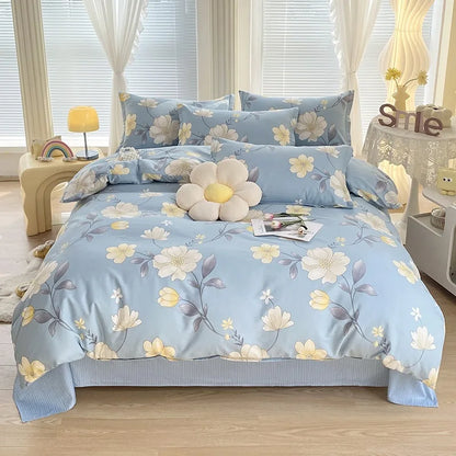 DecorBites™ Cotton Printed Bedding Set for Sweet Cozy Sleep