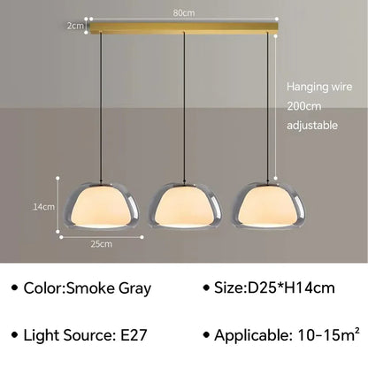 DecorBites™ Glass Jelly Pendant Lamp: Minimalist Luxury Design for Home Living Room Bedroom