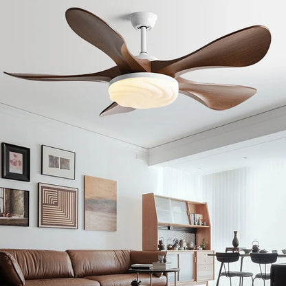 DecorBites™ 58-Inch Black Ceiling Fan Light for Dining & Living Rooms has Strong Winds.