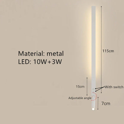 DecorBites™ Adjustable Angle LED Wall Lamp 3000K Sconces for Bedside Reading