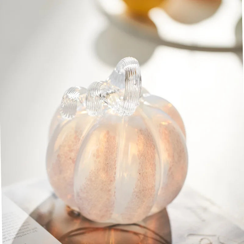 Gold Gradient Glass Pumpkin