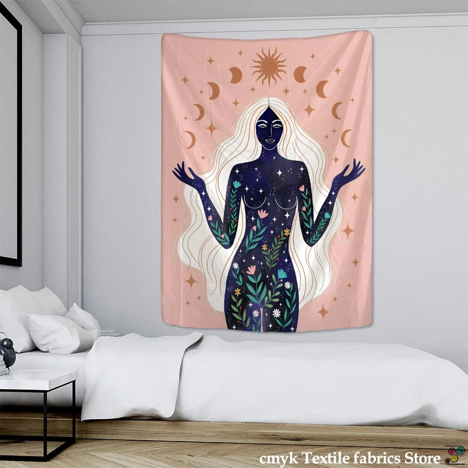 Anime Girl Tapestry Art