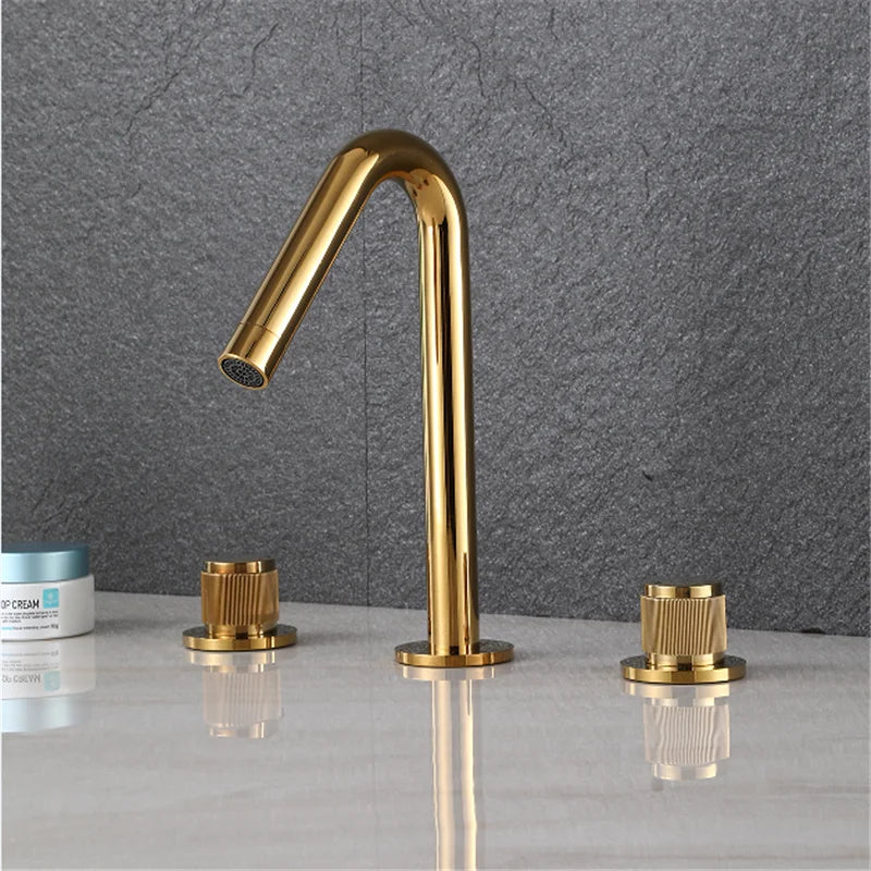 Gold Chrome Wall Faucet