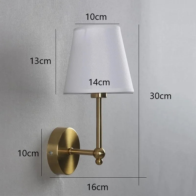 DecorBites™ LED Black & Gold Wall Lamp - Luxury Bedroom Lighting Fixtures