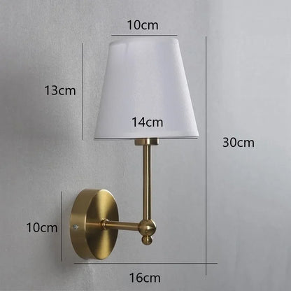DecorBites™ LED Black & Gold Wall Lamp - Luxury Bedroom Lighting Fixtures