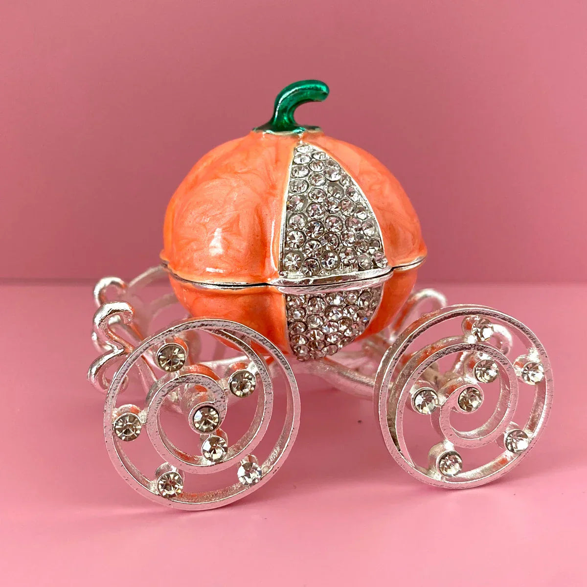 DecorBites™ Crown Carriage Jewelry Trinket Box Wedding Ring Holder Home Decor Gift