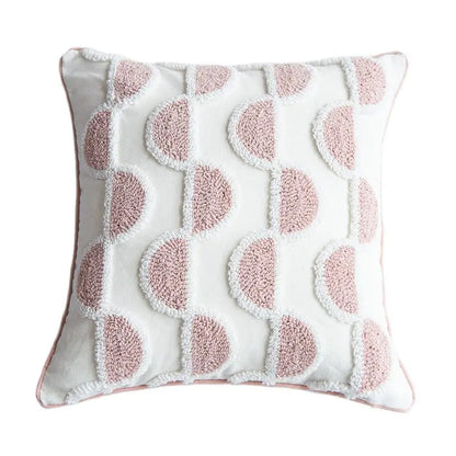 DecorBites™ Cotton Loop Tufted Ivory Cushion Cover for Home Decoration