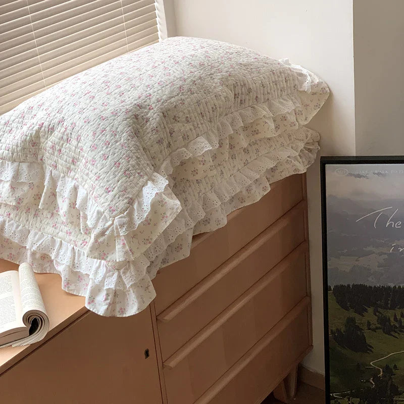 Floral Lace Bedspread Set
