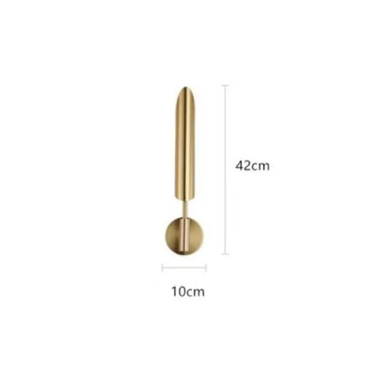DecorBites™ Gold LED Single Head Wall Lamp for Living Room, Bedroom, and Corridor