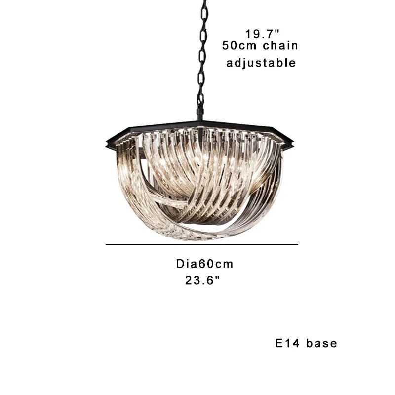 DecorBites™ Crystal Glass Pendant Lights, Dimmable Modern Lighting